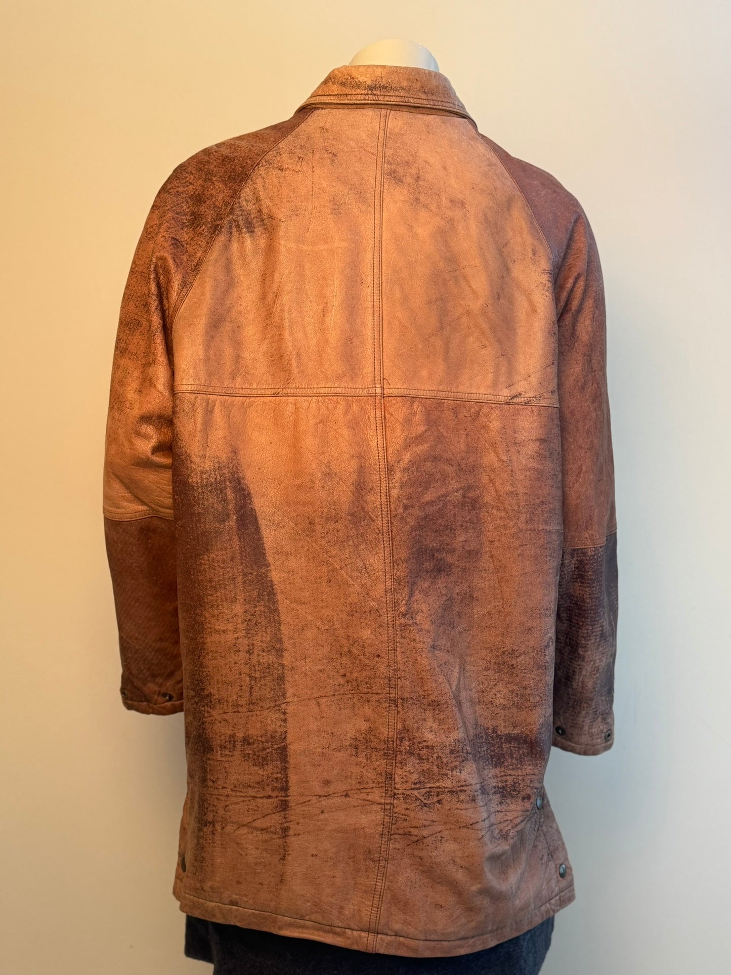 Bilrock i Old / Brown skinn