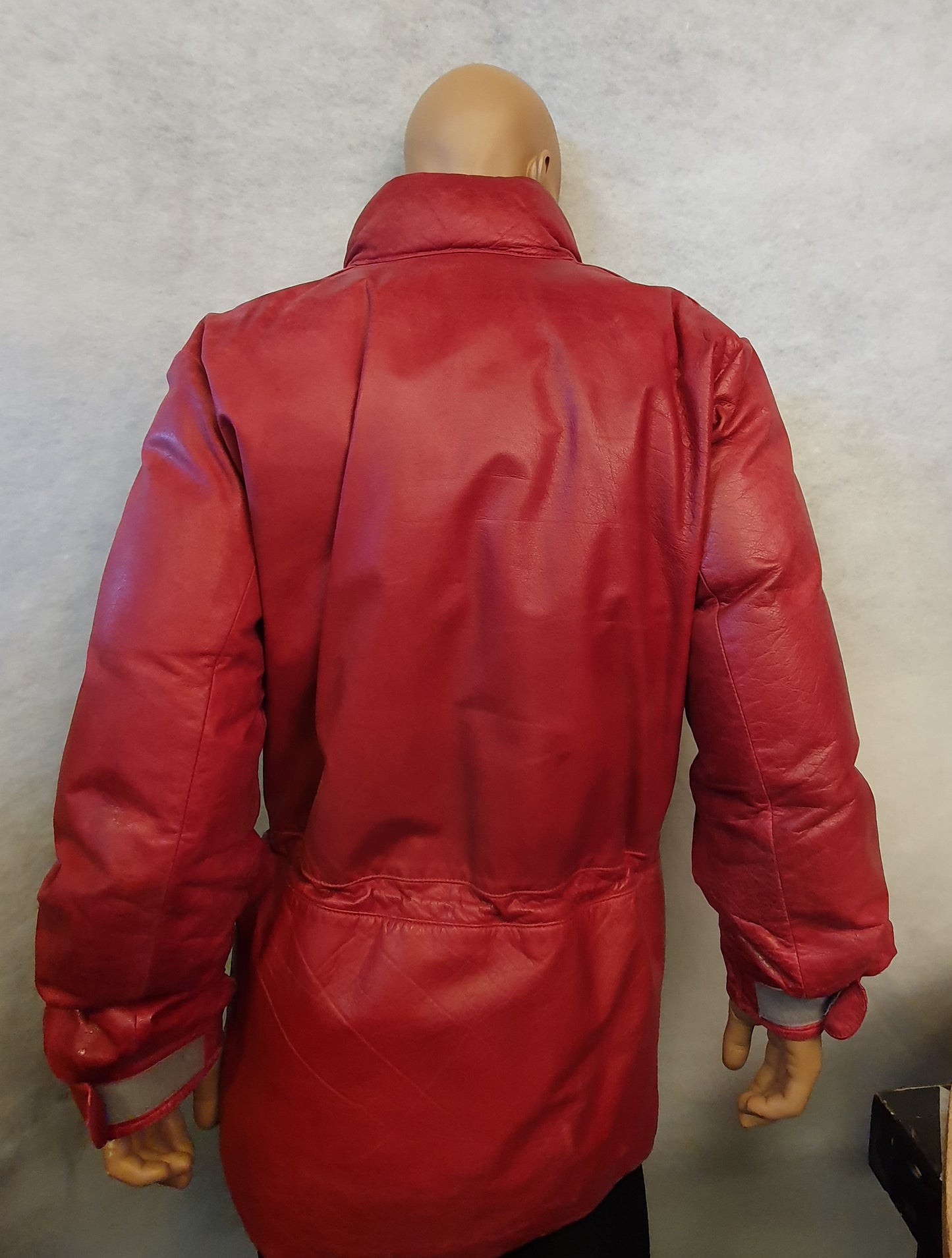 Rock-Jacka Wine läder / dun (stl XL)