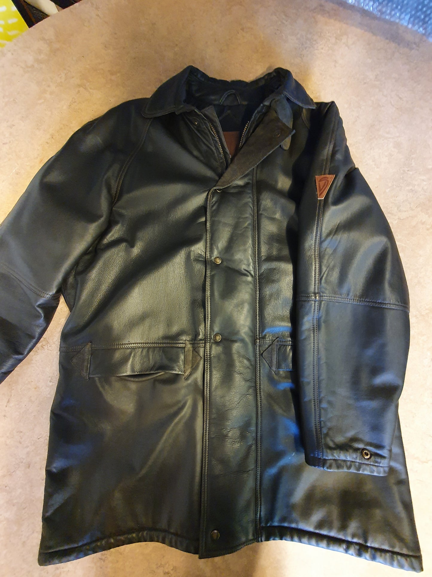 Bilrock i skinn (stl XXXL)
