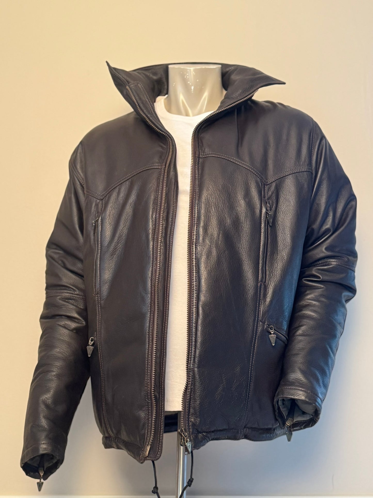 Munk-Jacka i Läder & Dun