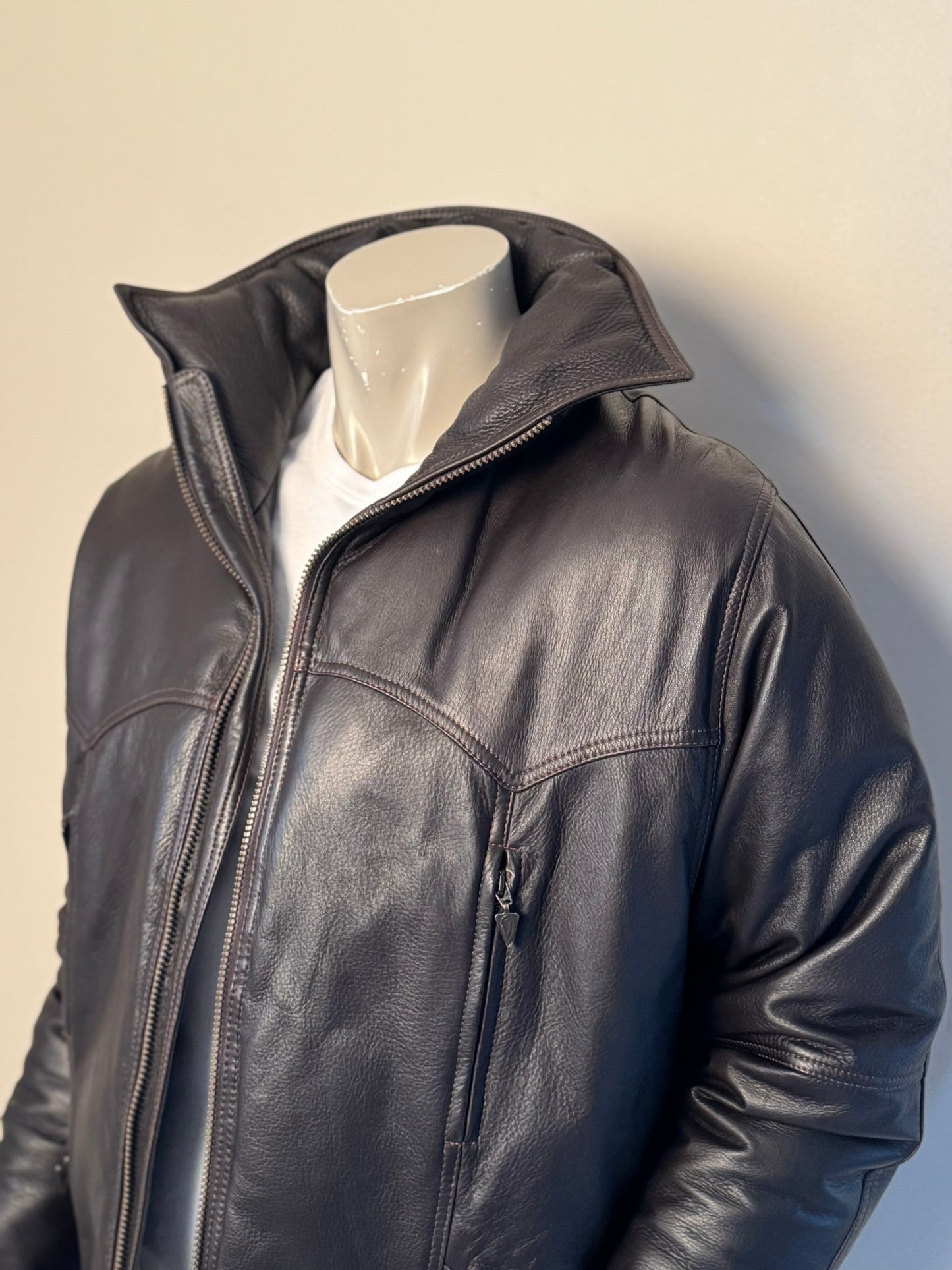 Munk-Jacka i Läder & Dun