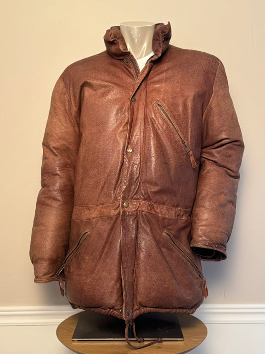 Rock-Jacka i Läder & Dun