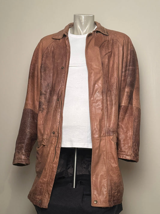 Bilrock i Old / Brown skinn