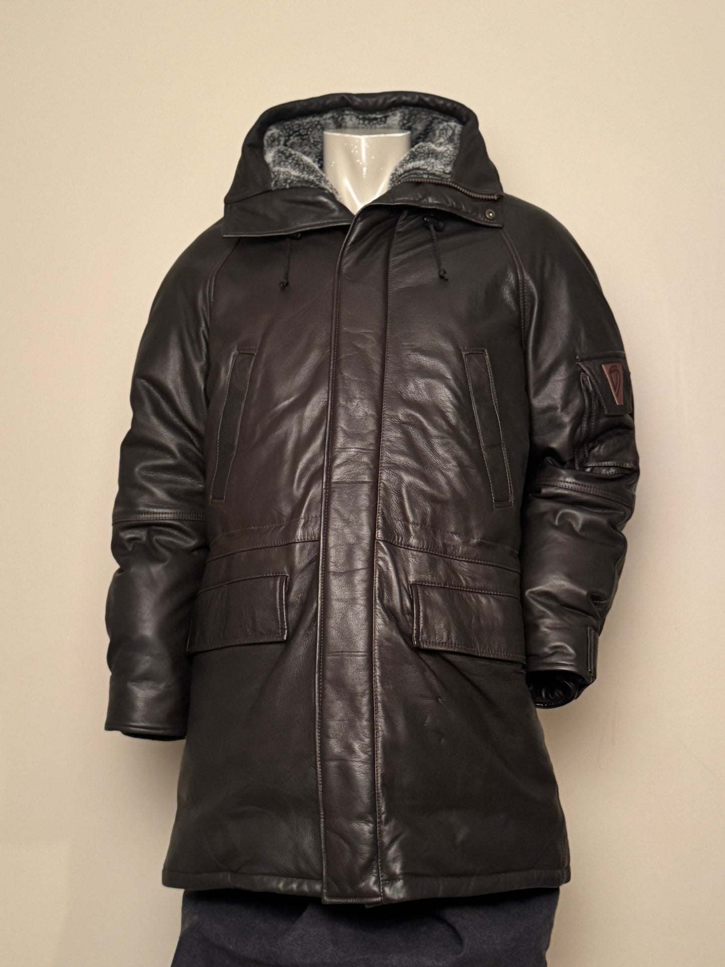 Ranger-Parka i Läder & Dun