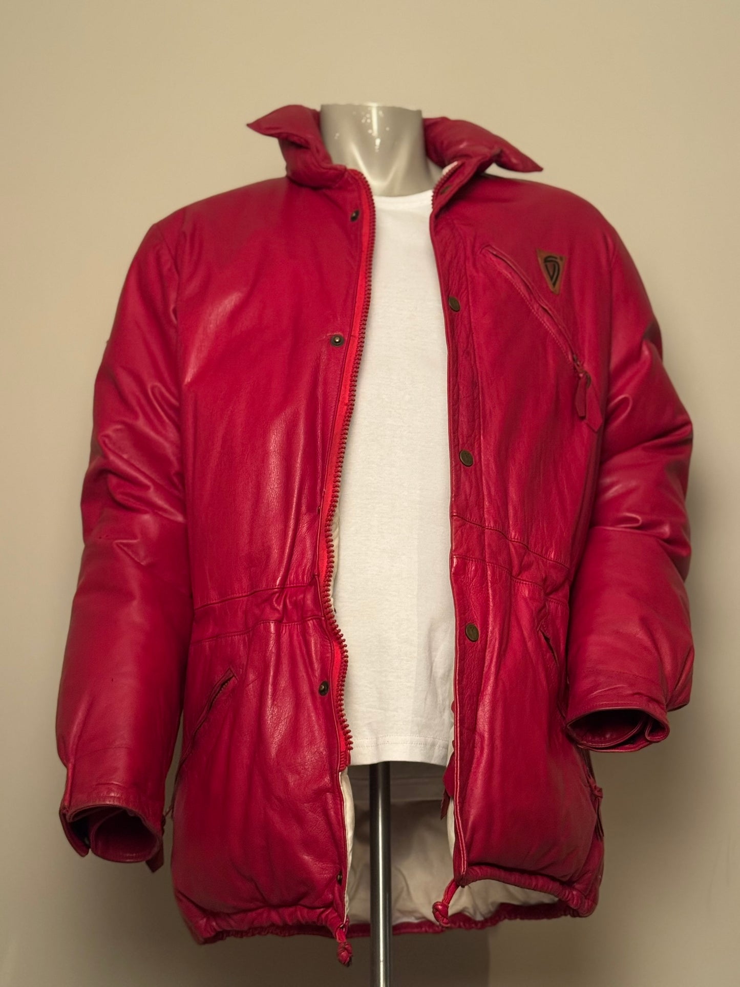 Rock-Jacka  läder/dun - Dam