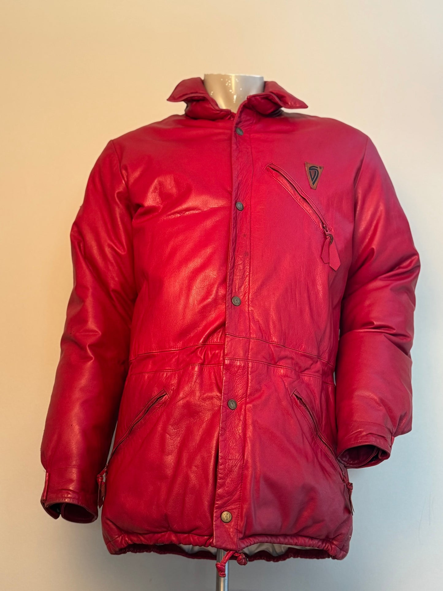 Rock-Jacka  läder/dun - Dam