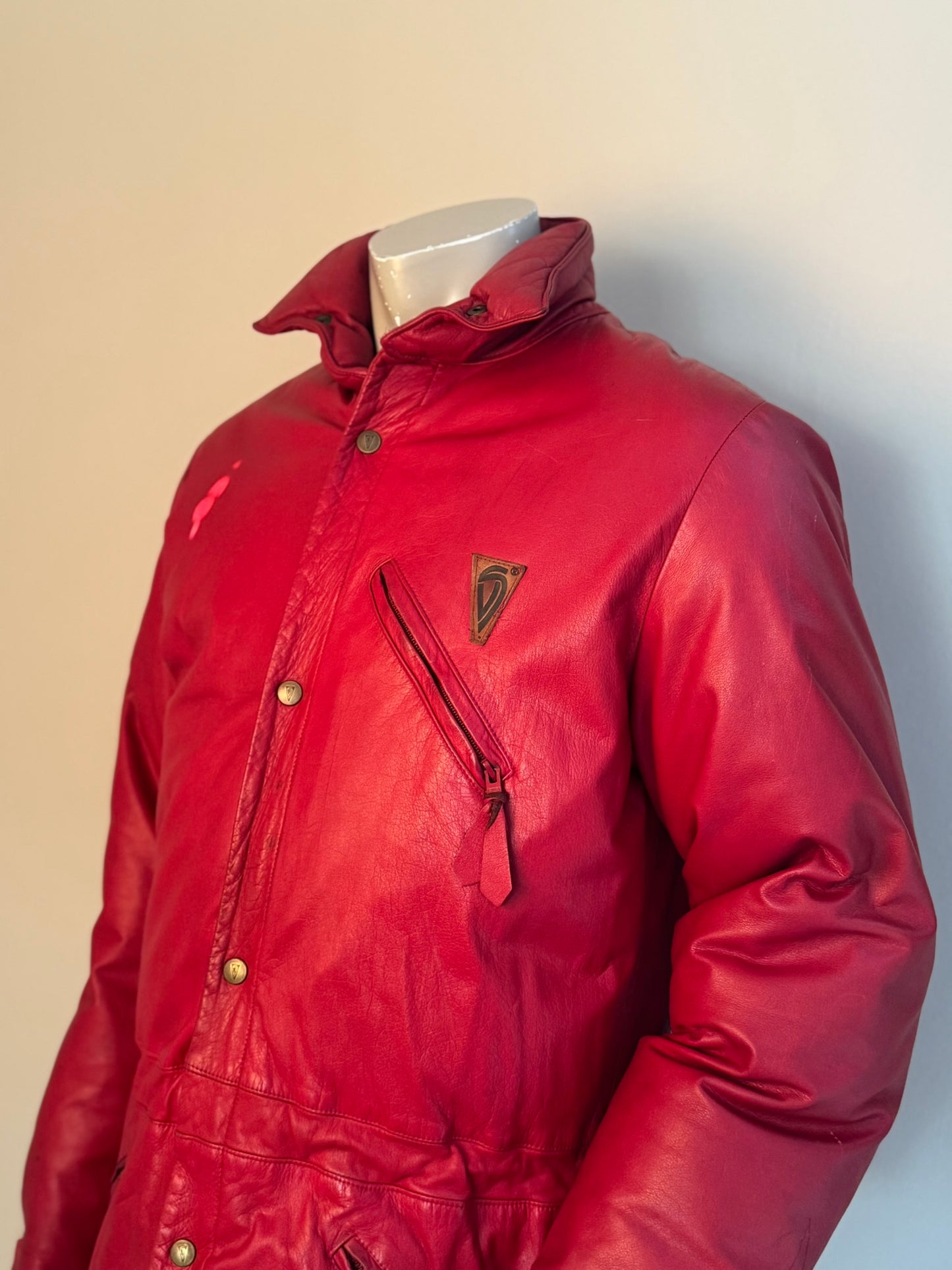 Rock-Jacka  läder/dun - Dam