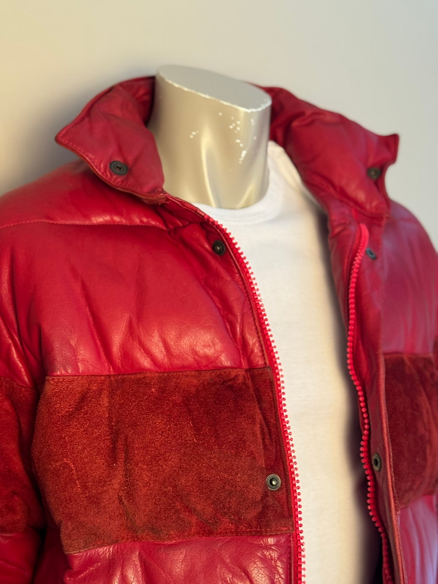 Originaljacka dam i Läder & Dun