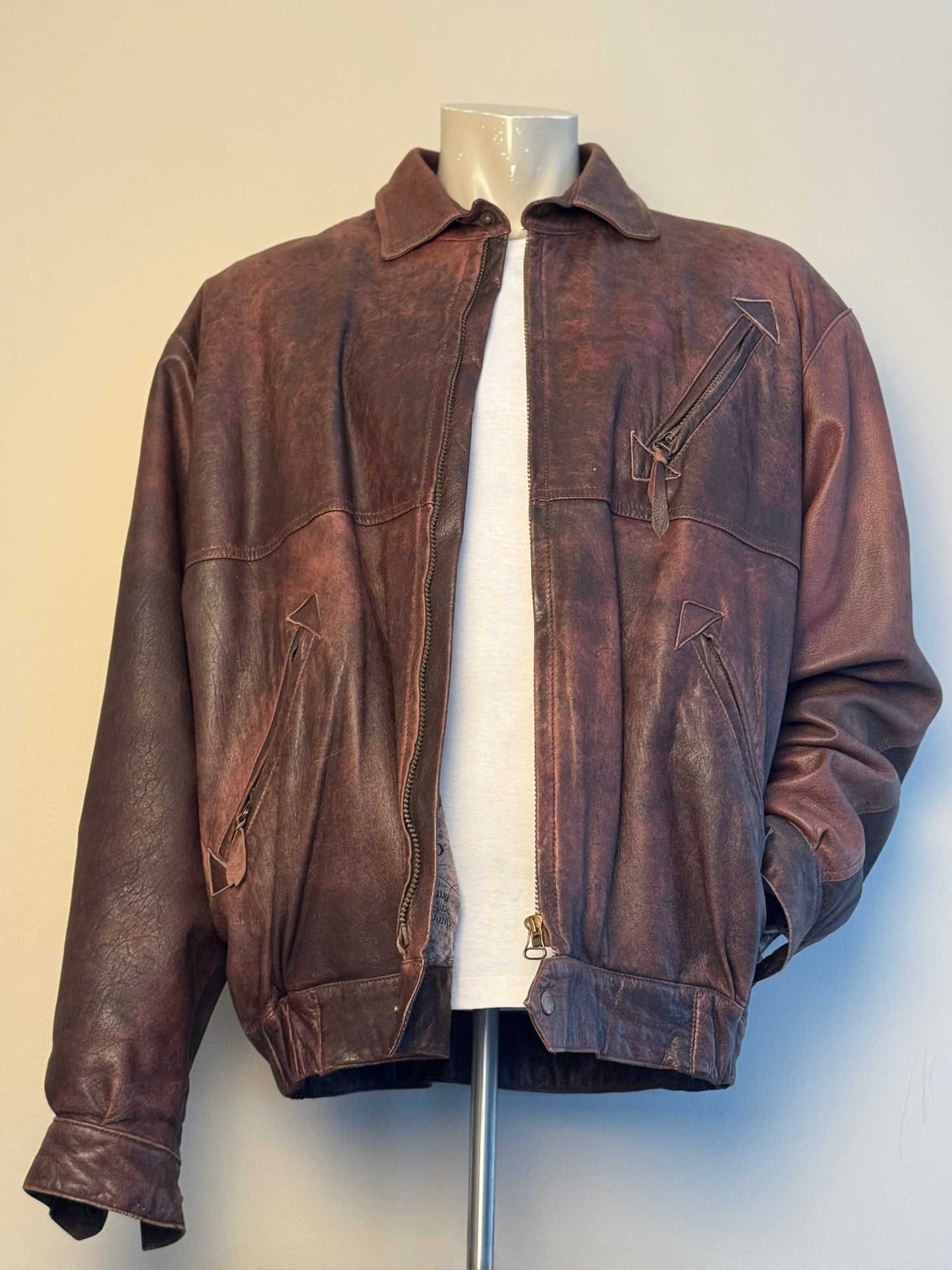 Lumber-Jacka i Läder