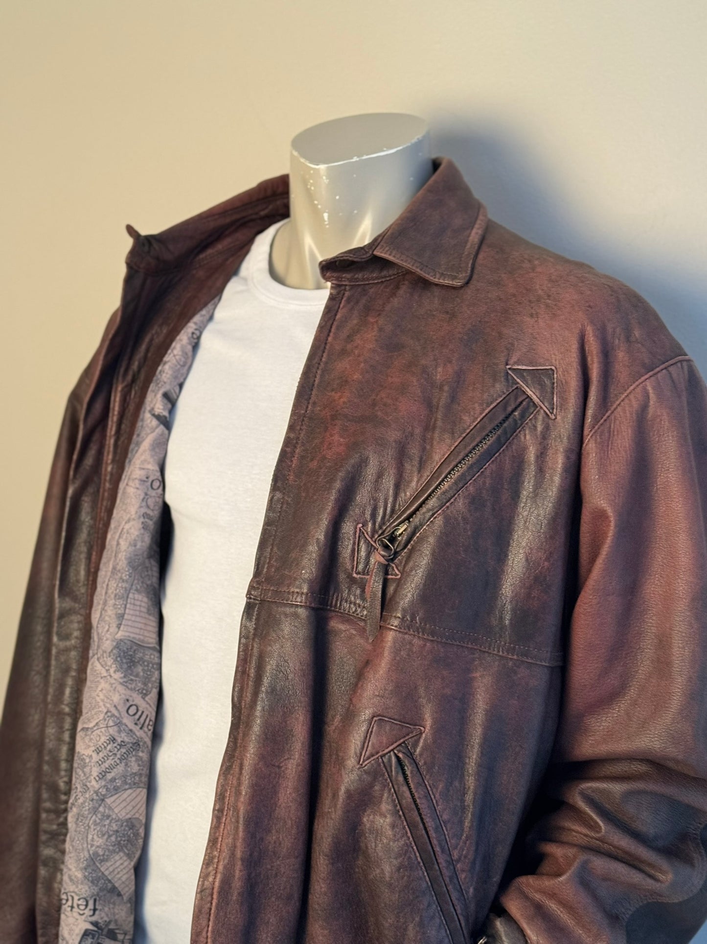 Lumber-Jacka i Läder