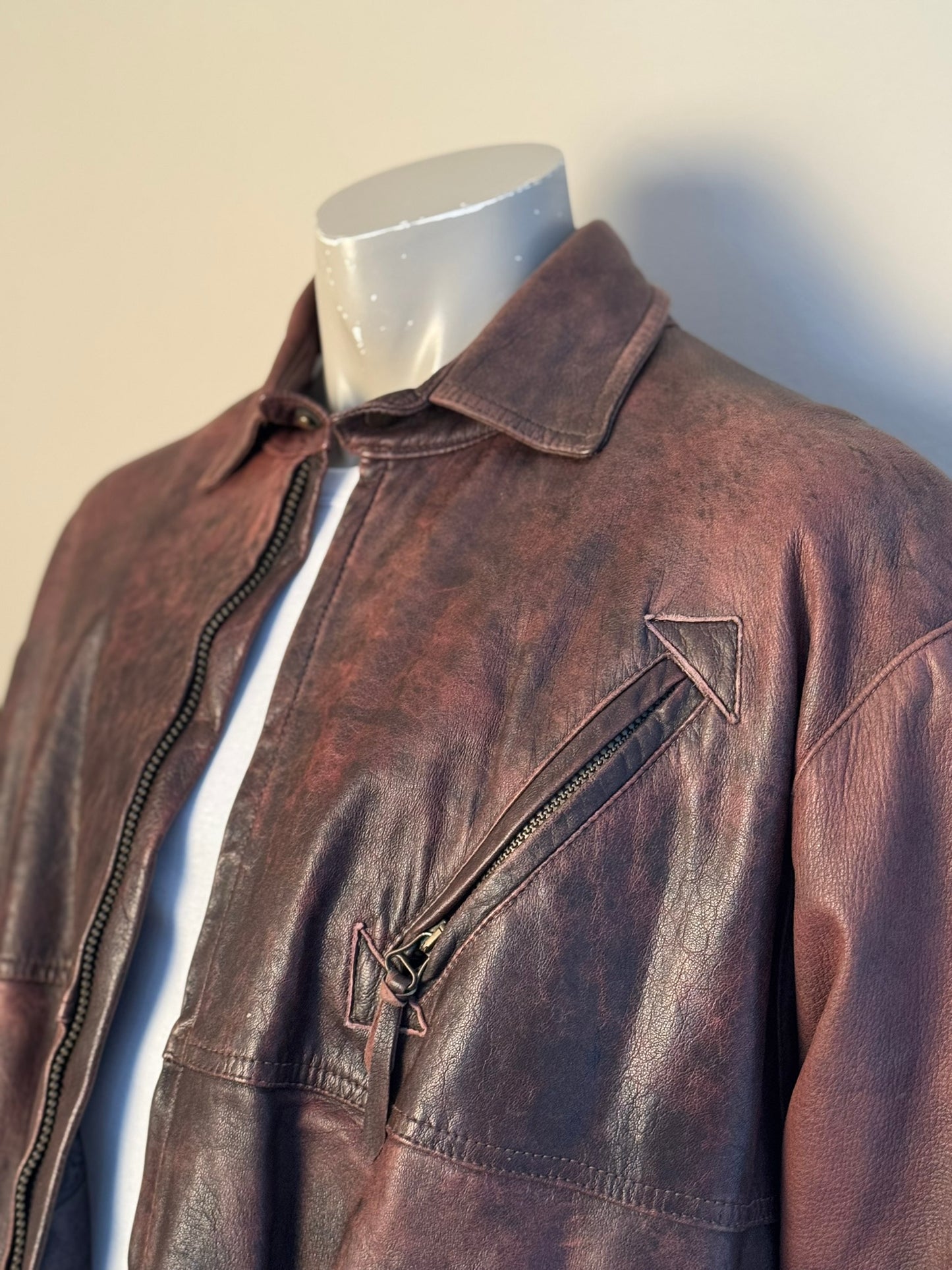 Lumber-Jacka i Läder